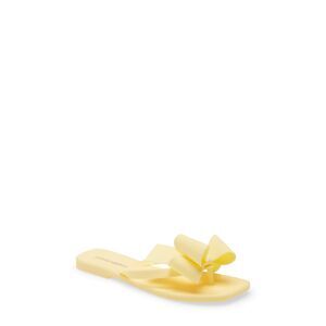 JEFFEREY CAMPBELL Womens Yellow Jelly Sugary Toe Slip On Thong Sandals Shoes 8 M